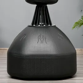 Homcom Standboxsack Boxdummy Boxsäule Freistehend Boxtraining Schwarz Kunststoff B/H/L: ca. 63x180x63 cm