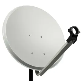 PremiumX PXA80 Satellitenschüssel 80cm Aluminium Hellgrau Satellitenantenne SAT Offset Spiegel