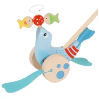 GoKi Schiebetier Robbe Blau