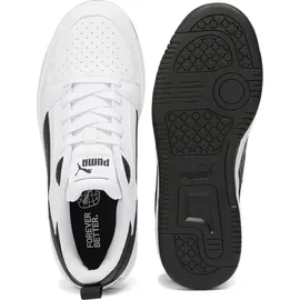 Puma Rebound V6 Lo White / Black / Black 35 1/2