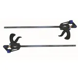 Vago-Tools 2x Schnellspannzwinge 600 mm Einhandzwinge Klemmzwinge Schraubzwinge