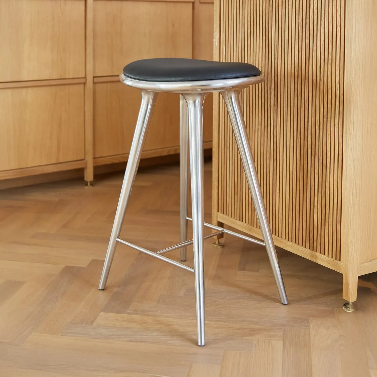 Zubehör MATER, Stuhl, Metallisch, für Esszimmer, Aluminium, Design - 45 - 69