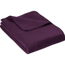 Erwin Müller Brescia Kuscheldecke 100 x 150 cm Aubergine