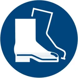 Gebotszeichen Fußschutz benutzen, Typ: 02200