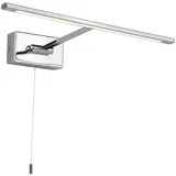 Searchlight LED Wand Lampe Lese Leuchte Stahl Chrom Beweglich Bilder Gemälde Beleuchtung