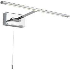 Searchlight LED Wand Lampe Lese Leuchte Stahl Chrom Beweglich Bilder Gemälde Beleuchtung