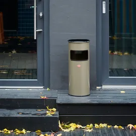 Wesco 150601-60 Kombi-Ascher aus Stahl, 30 mit Sieb, Standascher, anthrazit