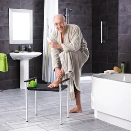 RIDDER Duschklappsitz Zac Duschhocker schwarz