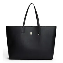 Tommy Hilfiger Icon Shopper Polyurethan Black