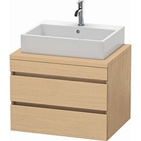 Duravit DuraStyle Waschtisch-Unterschrank DS531603030 70 x 54,8 cm, Eiche natur, für Konsole, 2 Schubkästen