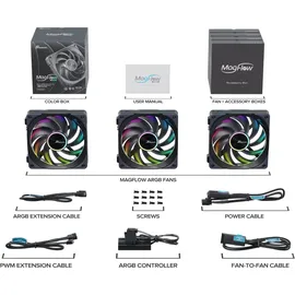 Seasonic MagFlow ARGB 120 mm Schwarz