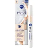 NIVEA Cellular 3in1 Augenpflege Concealer Hell (4 ml), Anti-Age Concealer mit Hyaluron, Abdeckstift für Augenringe, Rötungen und Pickel