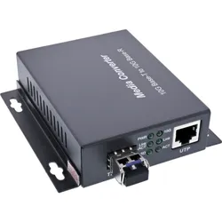 InLine Netzwerk Media Konverter 10Gb/s TP zu SFP+ LWL (für LC Duplex) - SM - 10k