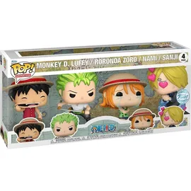 Funko POP! Vinyl Figur Animation One Piece 4er Pack Refresh Luffy Zoro Nami Sanji Special