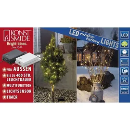 Konstsmide LED Lichterkette 2 m Schwarz Warmweiß
