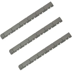 WellHome Marte Pack 3 Abschlussstücke für Bodenfliesen 60x6x1,3 cm mit weiblichem Finish in Hellgrau