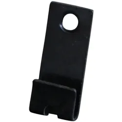 NATURinFORM Anfangs-/Endklammer für "Die Gestaltende", Edelstahl schwarz mit Schrauben 4,2x20 mm, 10 Stück/Beutel