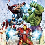 Procos - Papierservietten FSC Marvel Avengers (33 x 33 cm, Doppeltuch), 20 Stück, mehrfarbig, 93873, Mittel