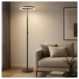 GLOBO Stehlampe 179 cm Leselampe Aluminium Metall schwarz