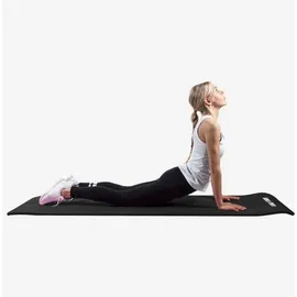 Gorilla Sports GORILLA SPORTS® Yogamatte - 190x100x1,5 cm, mit Tragegurt, - Rutschfest, Schwarz - Gymnastikmatte, Fitnessmatte, Sportmatte, Trainingsmatte, Übun... - Schwarz
