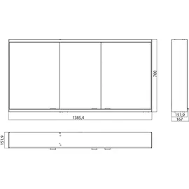 EMCO Prime 2 140 cm neutral
