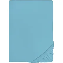 biberna 0077866 Jersey-Elastic 90 x 190 - 100 x 220 cm türkis