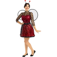 Funidelia | Marienkäfer Kostüm für Damen Größe S Tiere, Insekten, Ladybug - Farben: Bunt, Zubehör für Kostüm - Lustige Kostüme für deine Partys