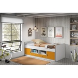 Vipack Einzelbett »Bonny«, mit Komfort Liegehöhe, Stauraum unter dem Bett, Liegefläche 90x200 cm, orange