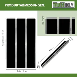 Baumarktplus DREIBREIT by TRUTZHOLM 3-fach Auffahrrampe klappbar 175cm Tragkraft 1020kg Alu grau schwarz beschichtet Verladerampe Rampe