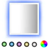 vidaXL LED-Badspiegel Weiß 40x8,5x37 cm Spanplatte