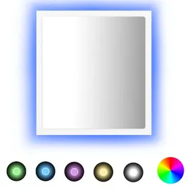 vidaXL LED-Badspiegel Weiß 40x8,5x37 cm Spanplatte