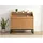 FineBuy Sekretär MDF 100cm Eiche Dekor Kompakt Schreibtisch mit Stauraum Home Office