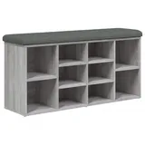 vidaXL Schuhbank 102 x 50 x 32 cm grau / grau