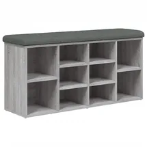 vidaXL Schuhbank 102 x 50 x 32 cm grau / grau