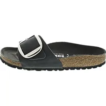 Birkenstock Madrid Big Buckle Nubukleder geölt schmal schwarz 40