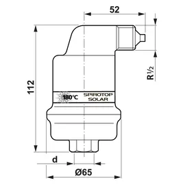 Spirotech SpiroTop Solar AutoClose Entlüfter 1/2 Zoll