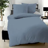 KAEPPEL Uni Mako-Satin taube 200 x 200 cm + 2 x 80 x 80 cm