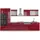 Vicco Küchenzeile R-Line 350 cm Rot Hochglanz/Weiß