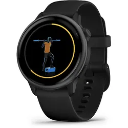 GARMIN vivoactive 6 Smartwatch Silikon, Schwarz