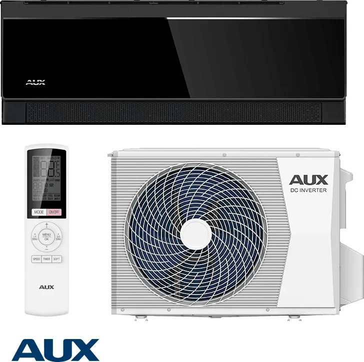 AUX Comfort Black ASW-H24G3A4/CBR + AUX ASW-H24G3A4/CBR – 24.000 BTU Inverter-Klimaanlage mit WLAN