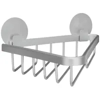 KLEINE WOLKE Duschkorb Rocco 25,4x13,5x4,5 cm grau/silber