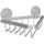KLEINE WOLKE Duschkorb Rocco 25,4x13,5x4,5 cm grau/silber