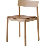 &Tradition Betty TK3 Stuhl, eiche natur / noble aniline leder cognac