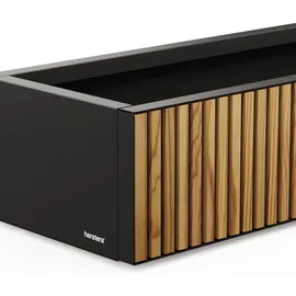 Herstera Pflanzkübel Deco Planter Xic M 40 x 100 x 25 cm Schwarz