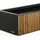 Herstera Pflanzkübel Deco Planter Xic M 40 x 100 x 25 cm Schwarz
