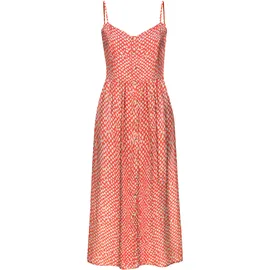 LASCANA Sommerkleid Rot/Creme 40