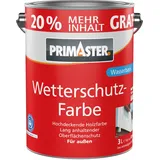 Primaster Wetterschutzfarbe Weiß seidenglänzend 3 l