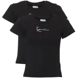 Karl Kani Small Signature 2-Pack Essential Tight T-Shirt - schwarz, - M