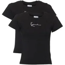 Karl Kani Small Signature 2-Pack Essential Tight T-Shirt - schwarz, - M