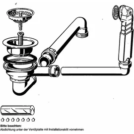 Villeroy & Boch Ablaufgarnitur 82760061 chrom